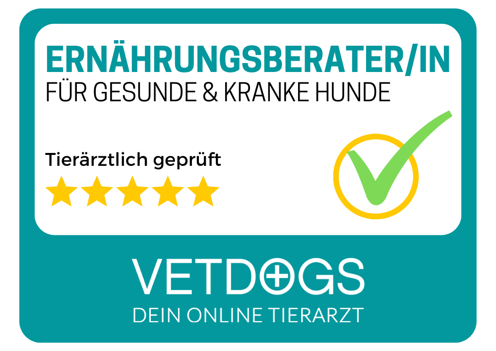 Tierärztliches Zertifikat für Hundeernährungsberatung